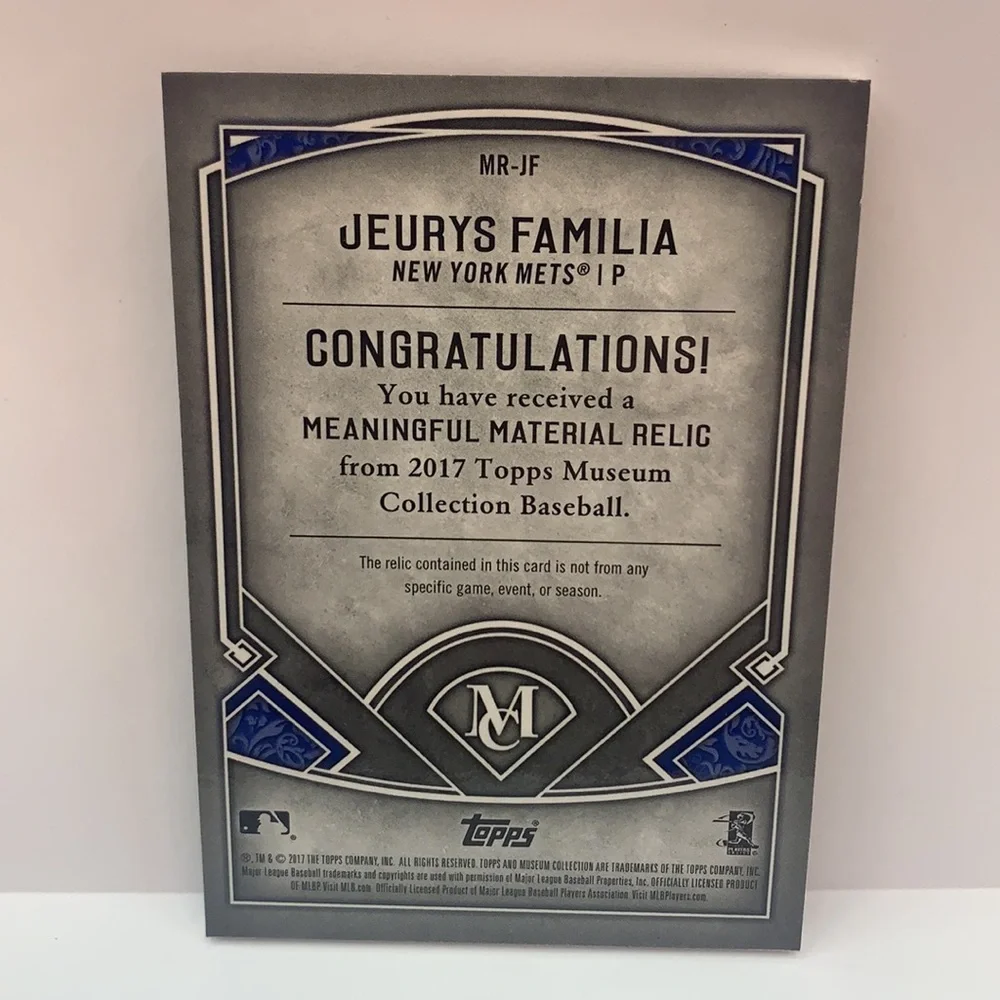 2017 Topps Juerys Familia Meaningful Materials #MR-JF 36/50 (MISC10)